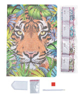 Crystal Art Notebook Kit Tiger in the Forest