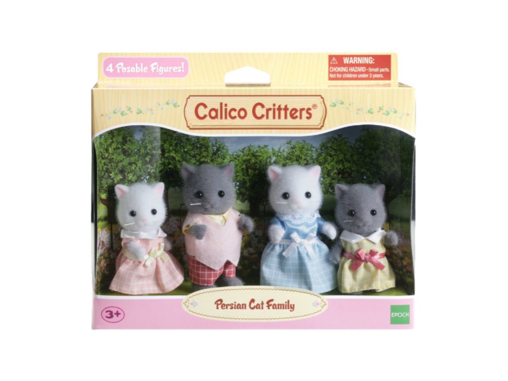 Calico Critters Persian Cat Family