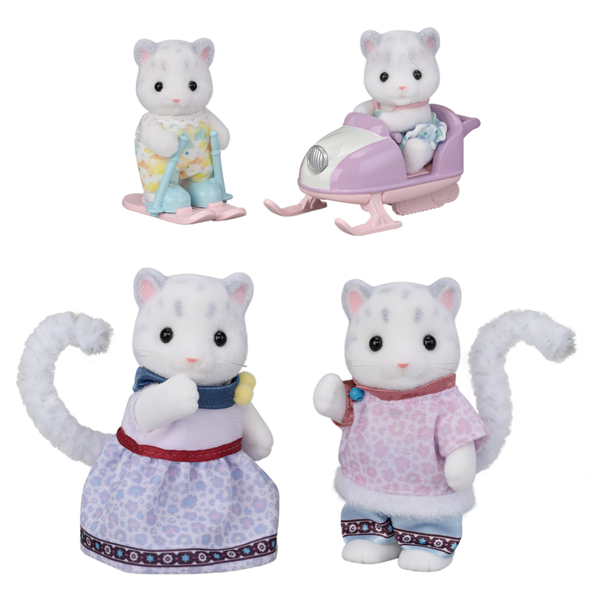 Calico Critters Snow Leopard Family
