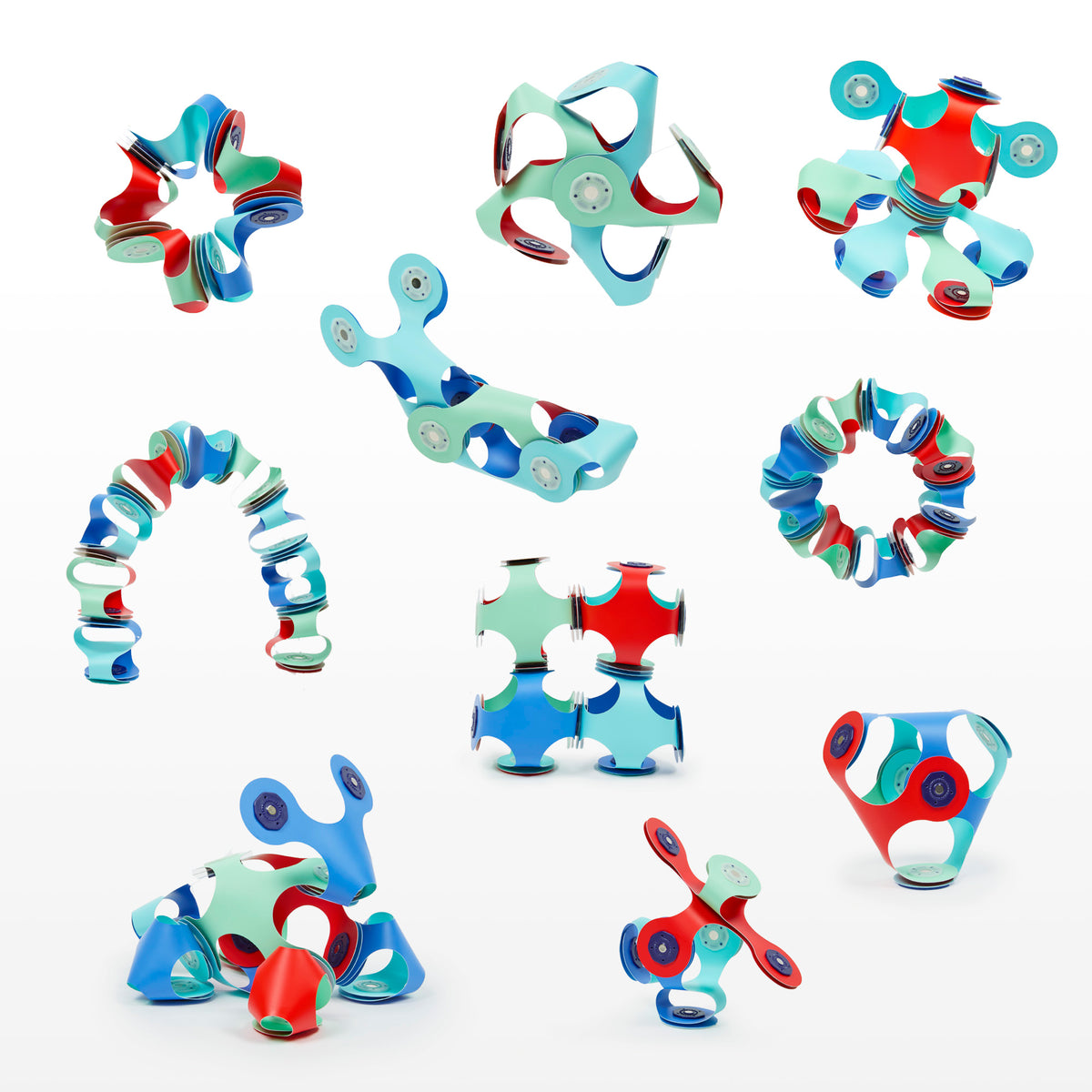 Clixo Tiny and Mighty 9 Pieces Marine