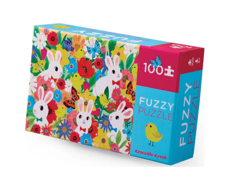 100 Pc Fuzzy Puzzle Bunny