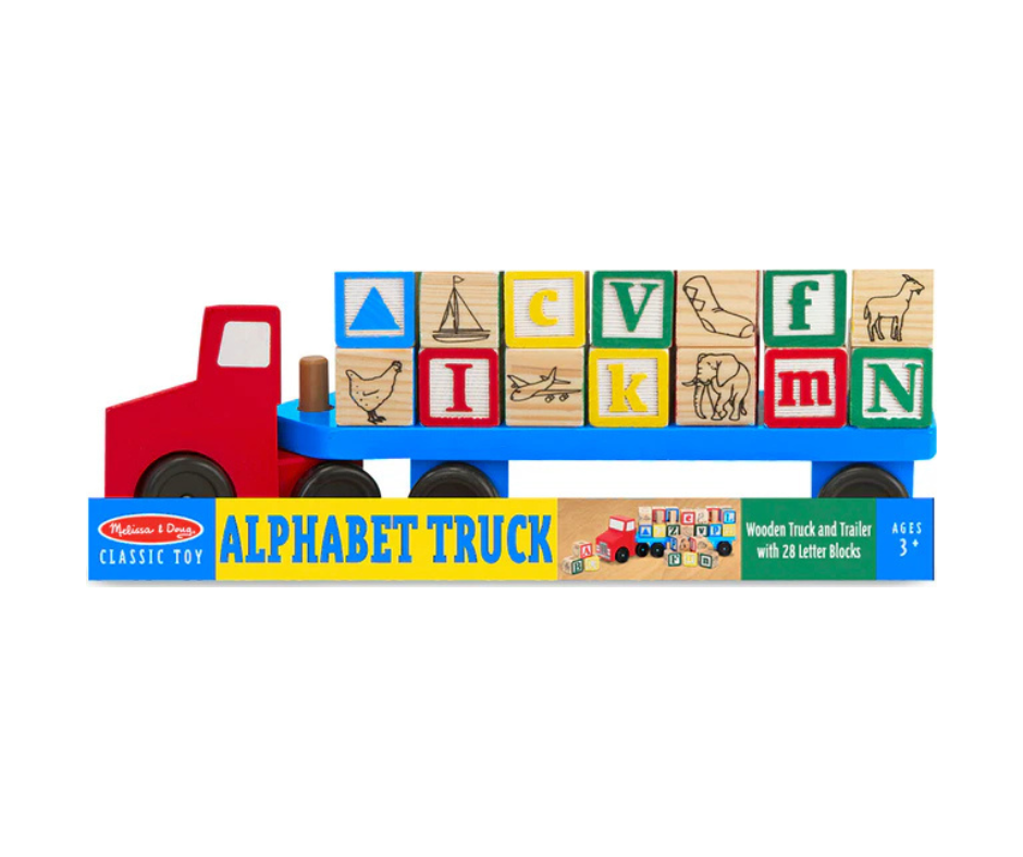 Melissa & Doug Wooden Alphabet Truck