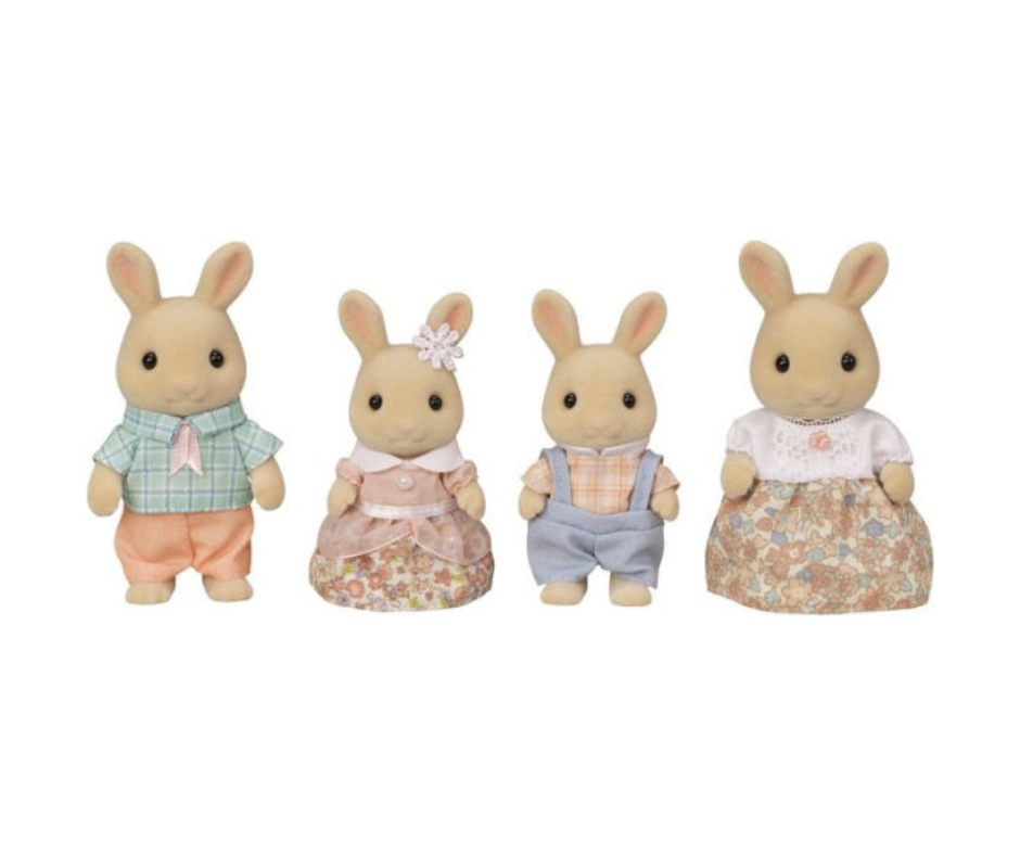 Calico Critter Milk Rabbit Family