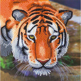 Crystal Art Card Kit Tiger