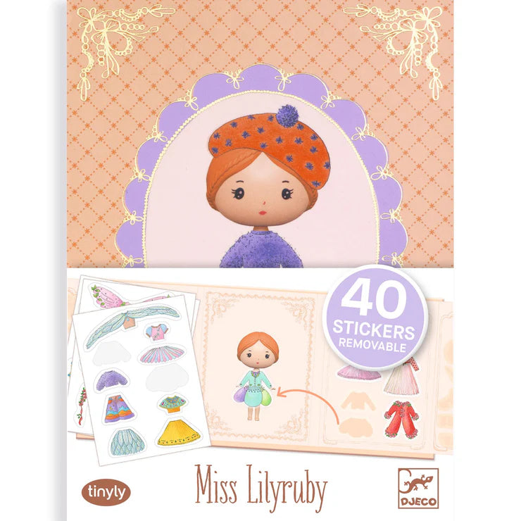Tinyly Miss Lilyruby Dress Up Removable Stickers