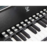 Learn with Lights Black Piano with Stool