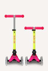 Mini Deluxe Foldable Neon LED Flamingo Yellow