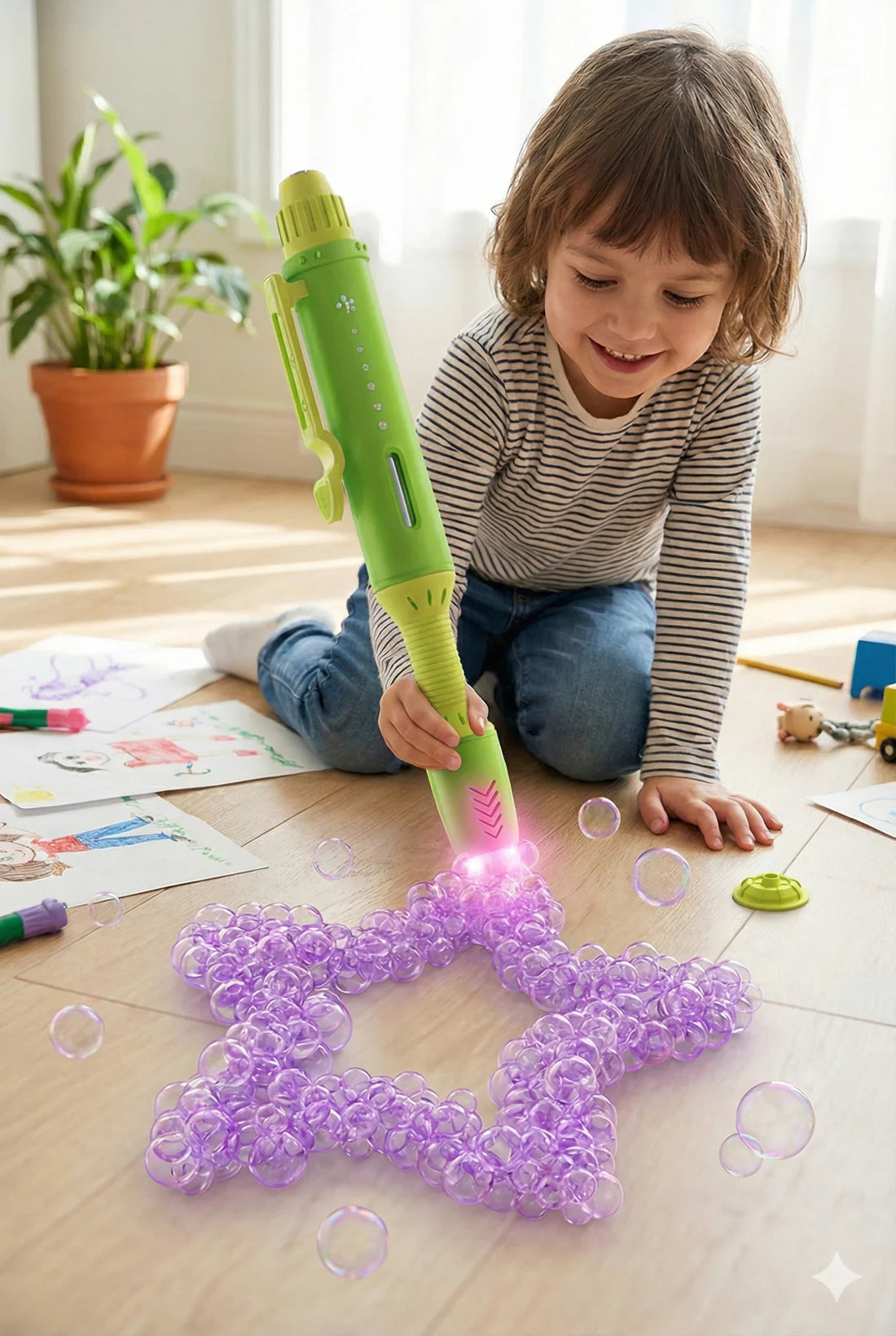 GlowFX Bubble Pen Yellow/Green