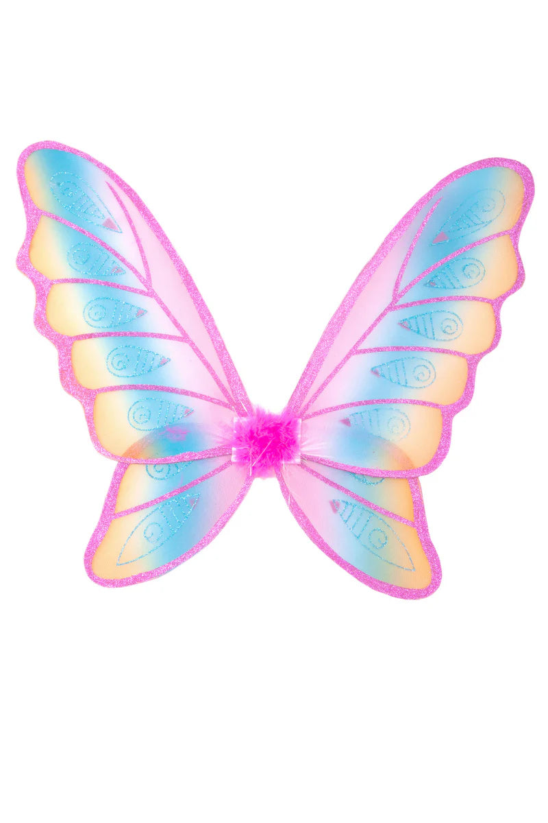Glitter Rainbow Wings Multi/Fushia