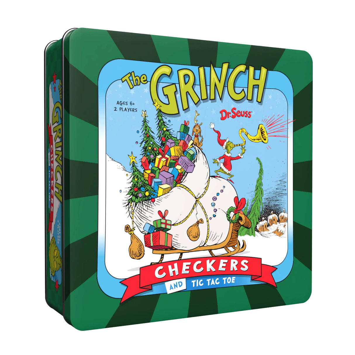 The Grinch Checkers and Tic Tac Toe