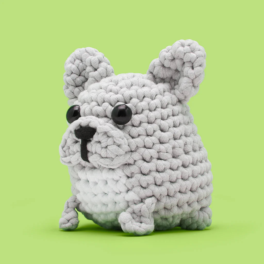 Woobles Hugo the French Bulldog Beginners Crochet Kit