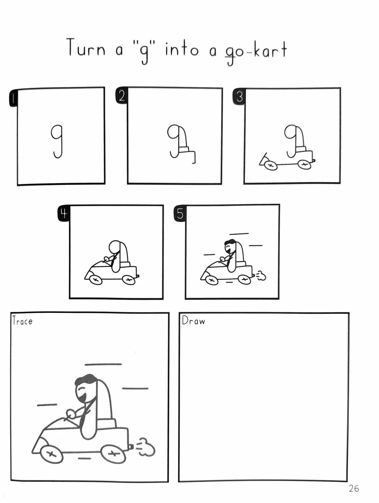 Doodles Lowercase Letter Formation Workbook