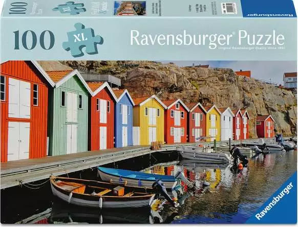 Colorful Houses in Sweden 100 pcs Feel Well and Puzzle