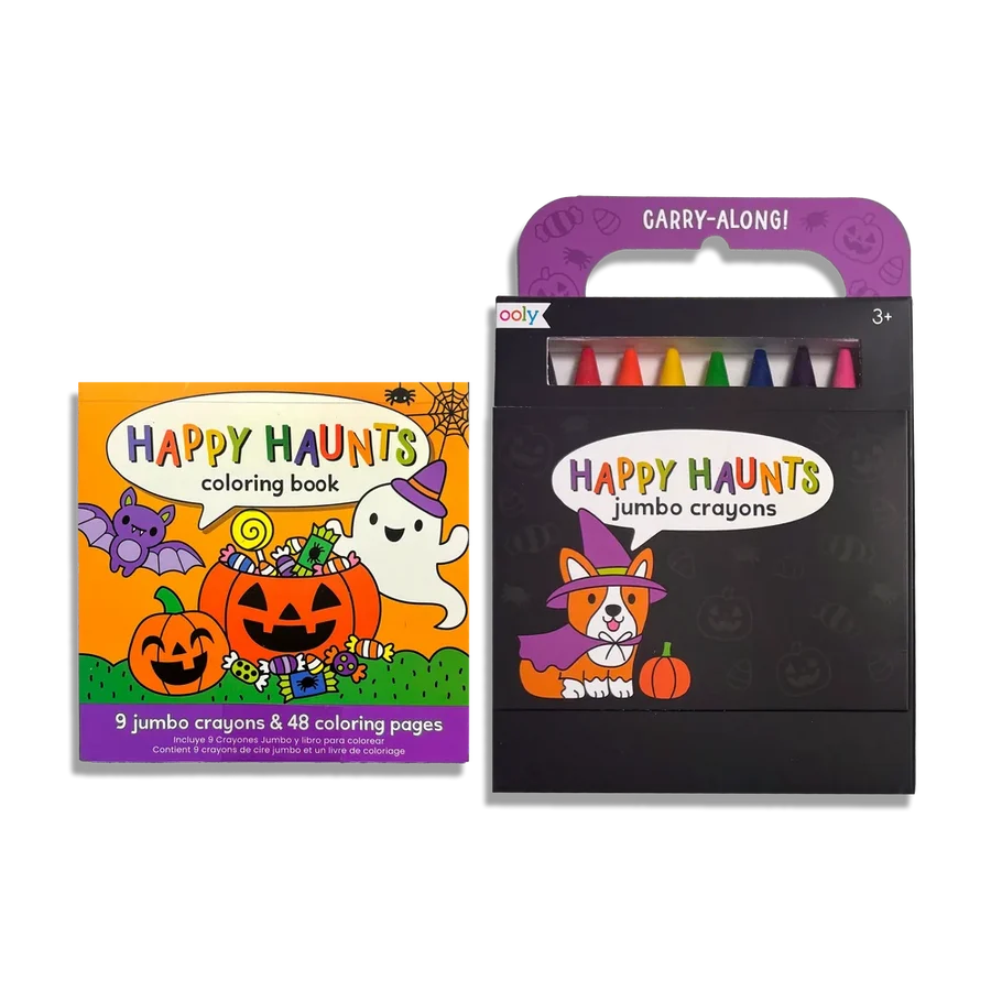 Carry Along Coloring Book Set - Happy Haunts