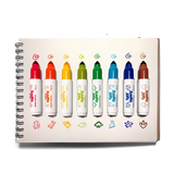 Jumbo Jots Dual Tip Cone and Stamp Markers Dinosaur set of 8