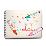 Jumbo Jots Dual Tip Cone and Stamp Markers Unicorn set of 8