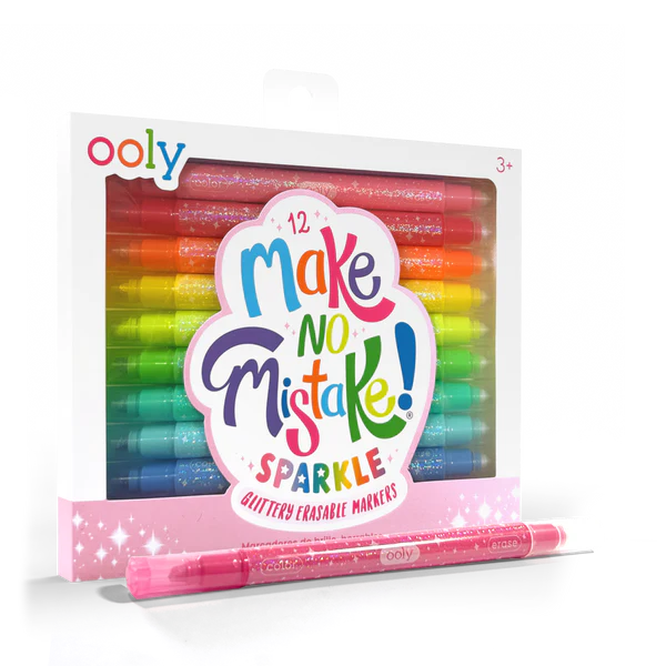 Make No Mistake! Sparkle Glittery Erasable Markers