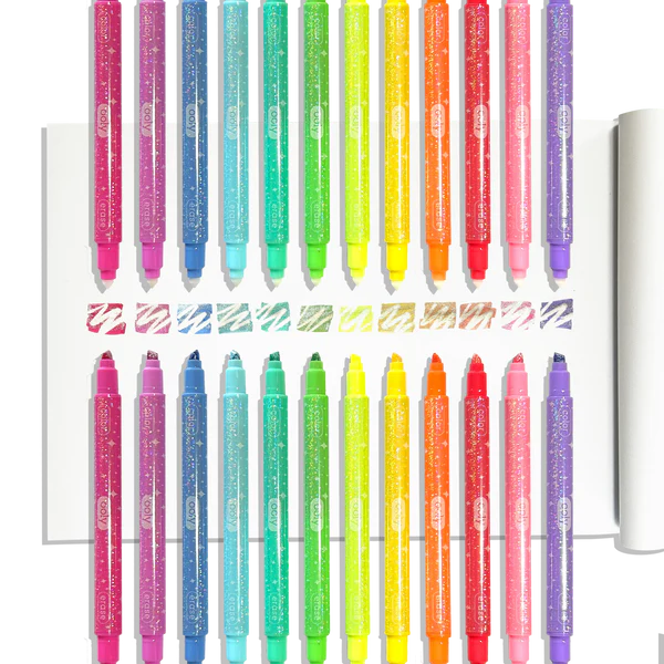Make No Mistake! Sparkle Glittery Erasable Markers