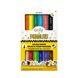 OOLY x PEANUTS Double-Ended Brush & Stamp Markers