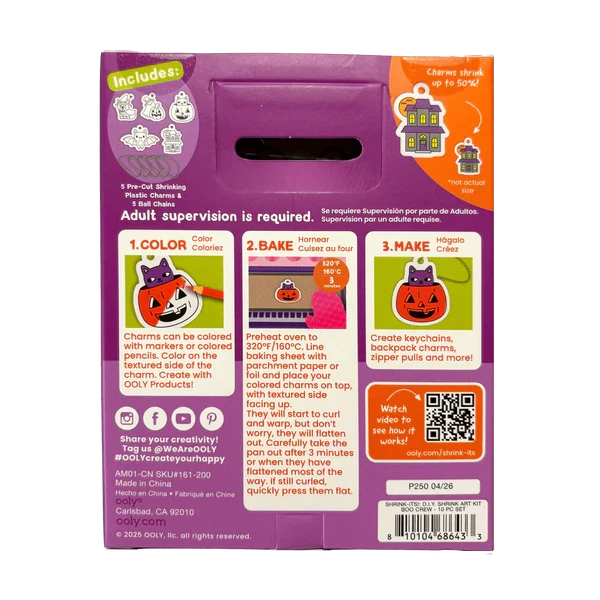 Mini Shrink Its DIY Shrink Art Boo Crew