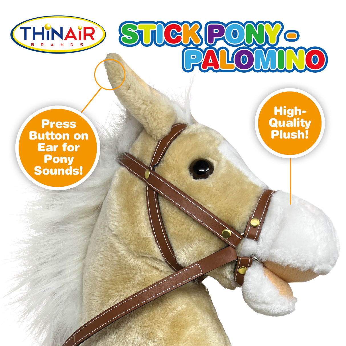 Playful MInds Stick Pony Palomino