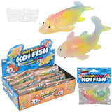 4.5" Sticky Rainbow Koi Fish