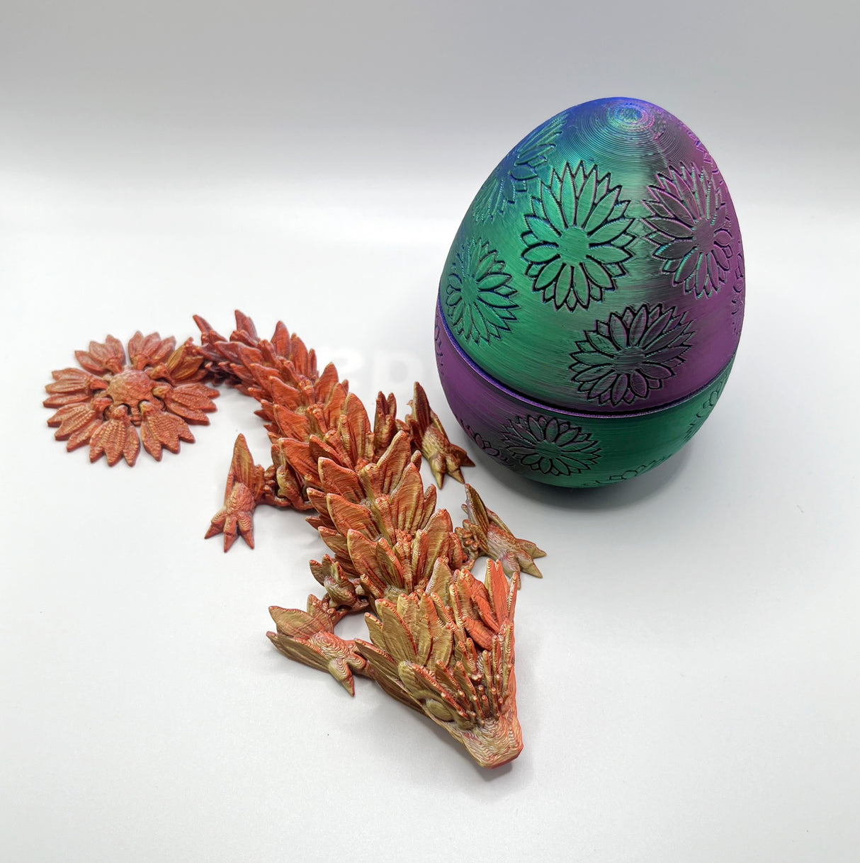 3D Printed Mystery Sunflower Dragon Egg