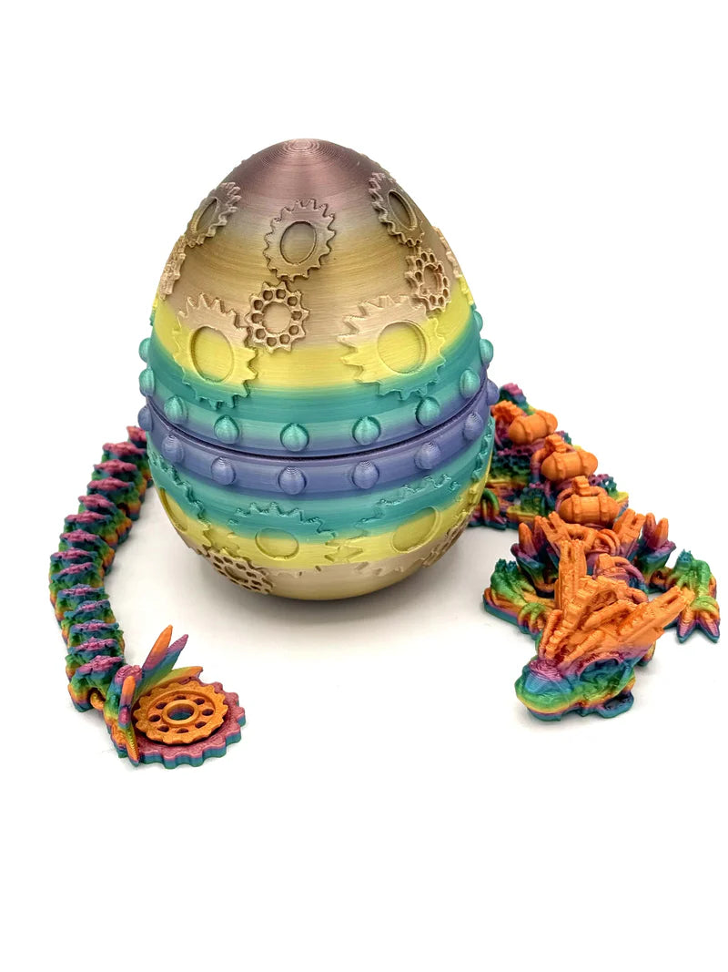 Mystery Steampunk Dragon Egg 3D Printed