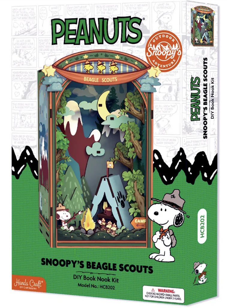 PEANUTS Snoopy's Beagle Scouts DIY Book Nook Kit