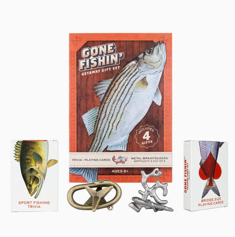 Gone Fishin' Getaway Gift Set Metal Brainteasers