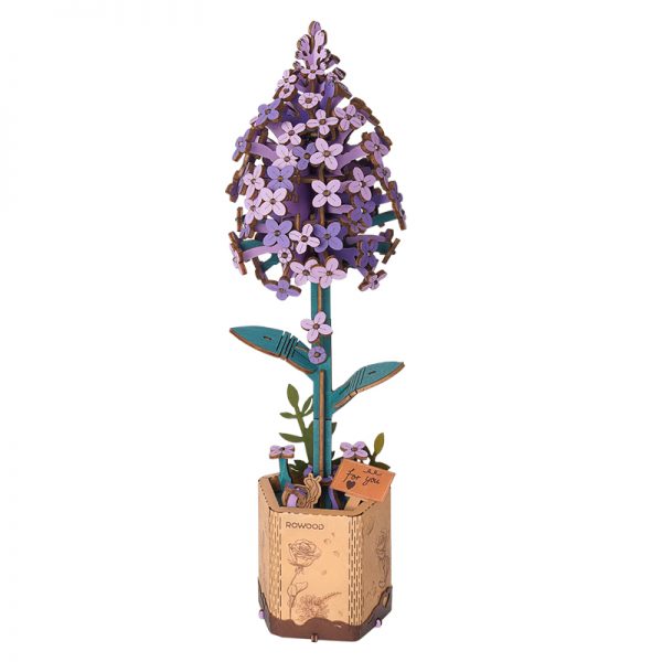 Lilac Wooden Bloom Craft