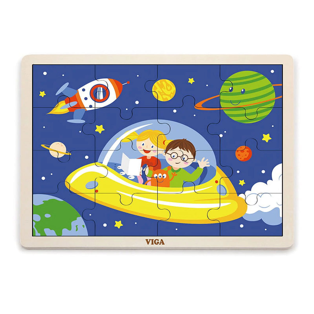 16 pc Space Travel Jigsaw Puzzle