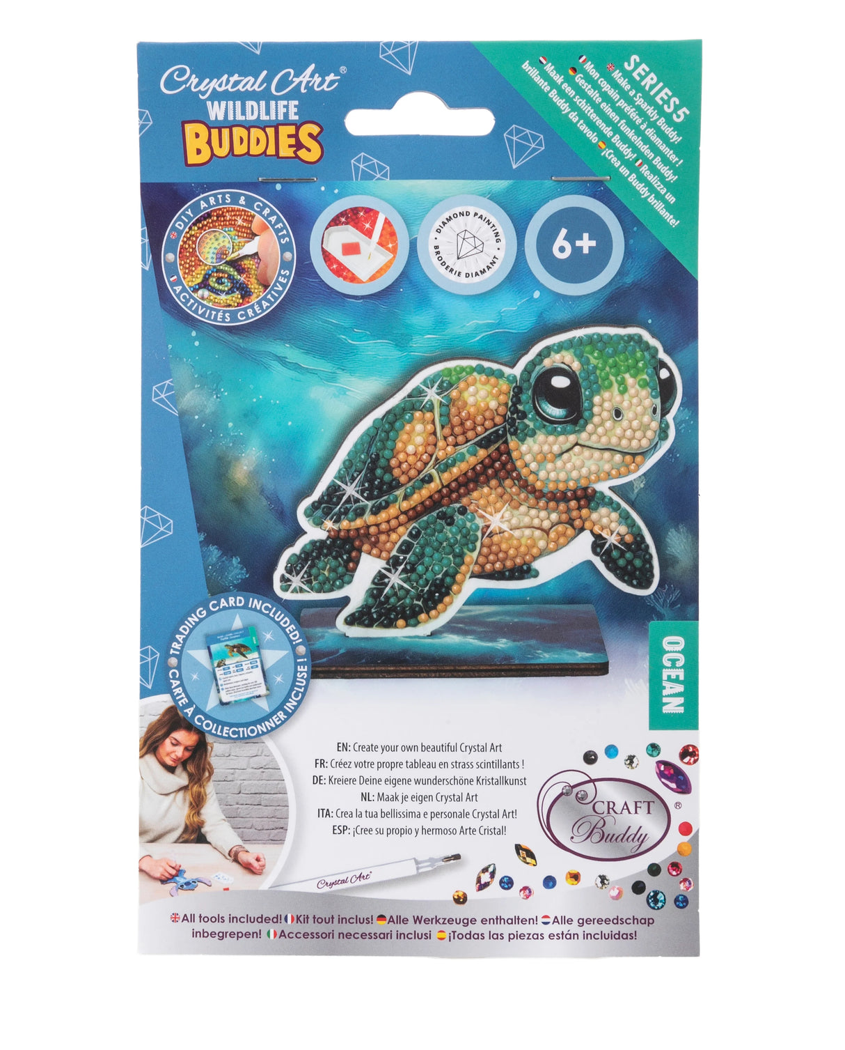 Crystal Art Ocean Buddies Sea Turtle