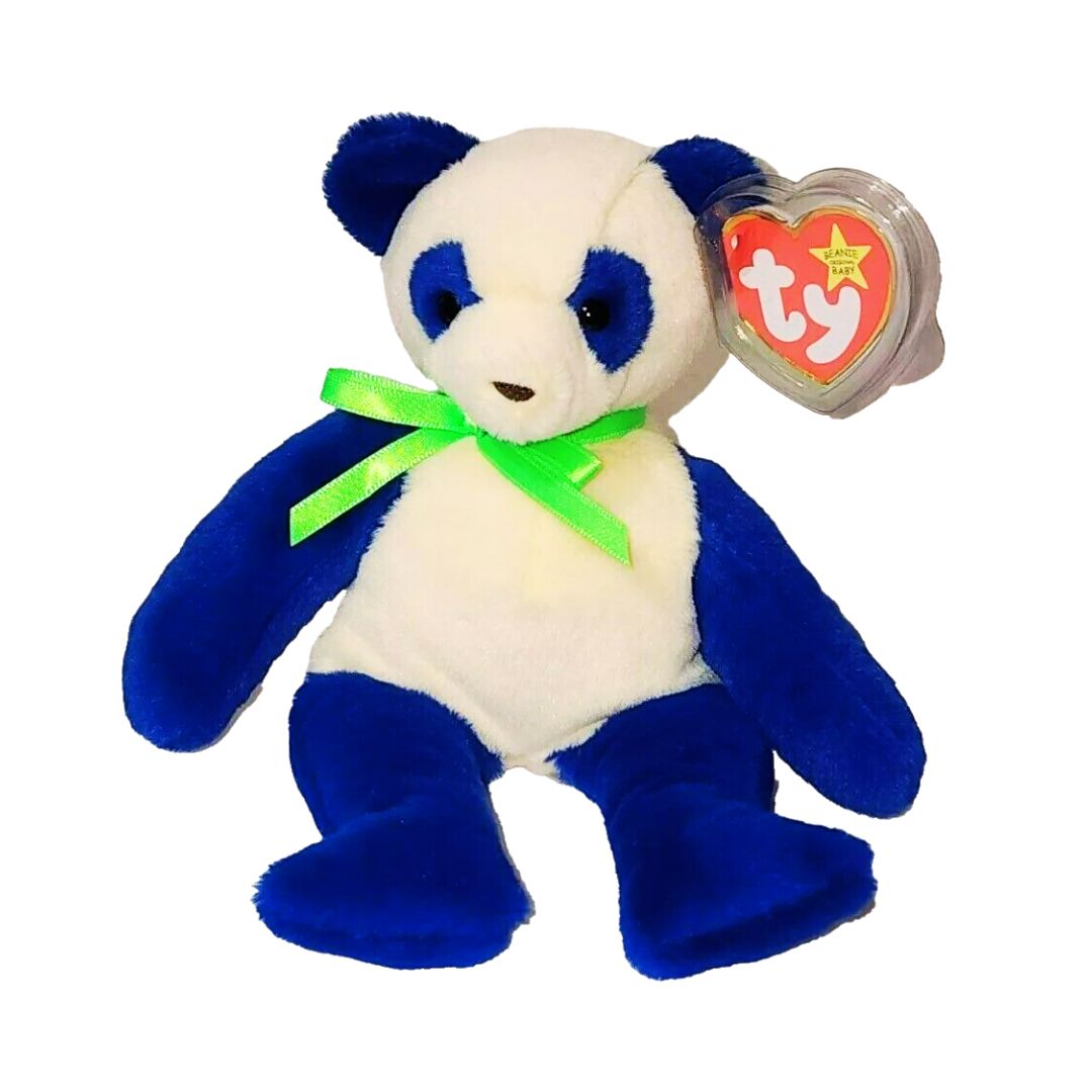 Beanie Baby Panda Bear Domino 30th Anniversary Plush Toy