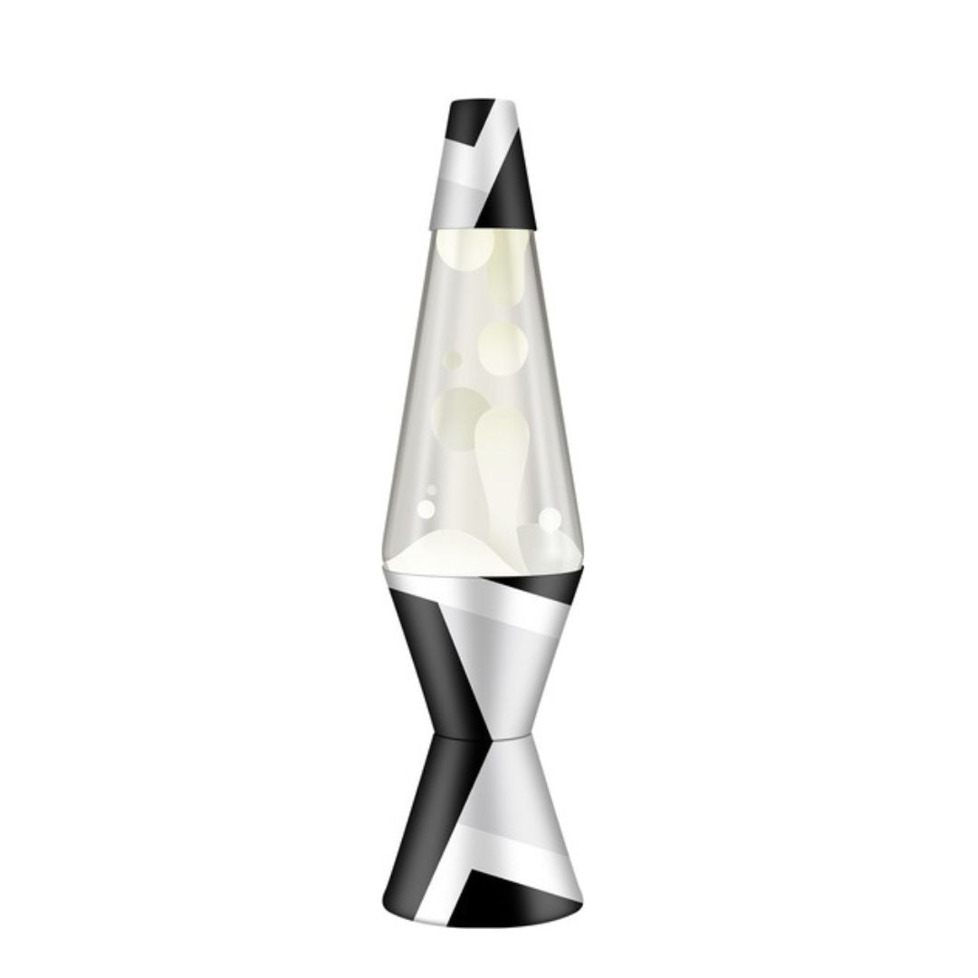 Lava Lamp 14.5" Polygonal White and Clear