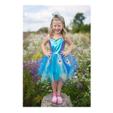 Pretty Peacock Dress &amp; Headband (Size 5-6)