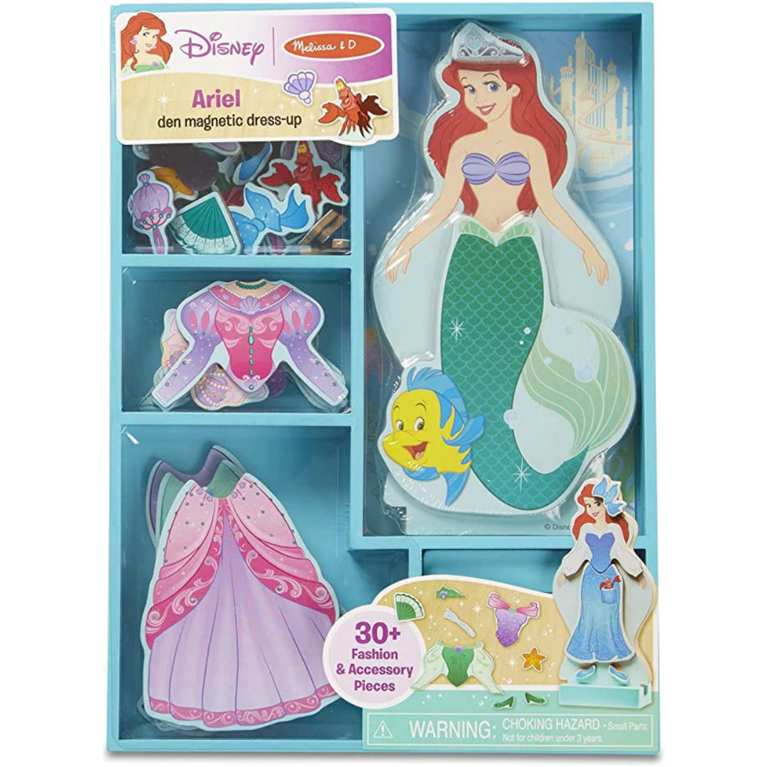 mermaid magnetic dress up Ariel Wooded Magnetic Dress Up