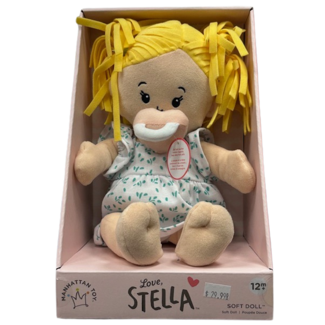 LOVE, STELLA DOLL PEACH WITH BLONDE PIGTAILS main image 0