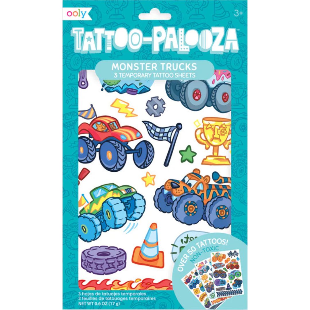 Tattoo-Palooza Temporary Tattoos - Monster Truck