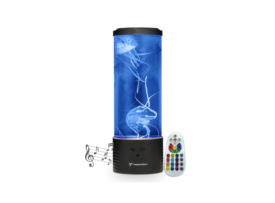 14" Jellyfish Mood Lamp, Bluetooth Speaker With LED Lights and Remote