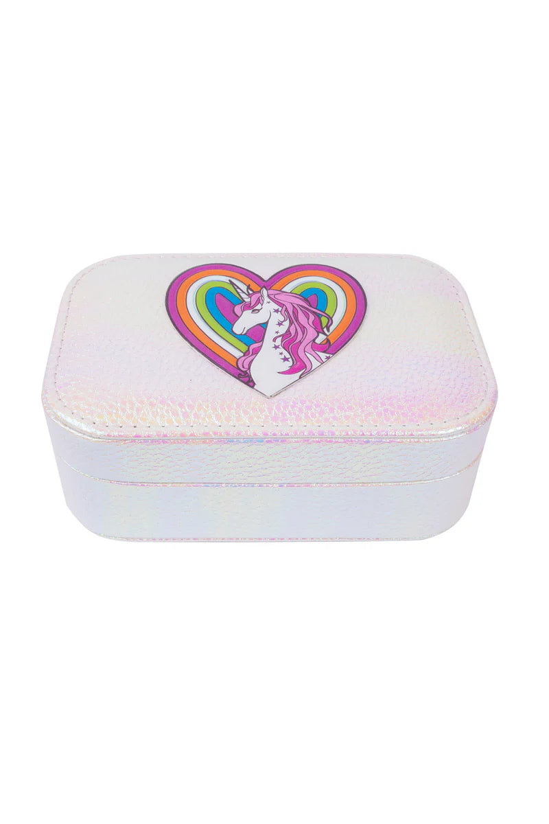 Pretty Precious Unicorn Jewelry Box in Irridescent