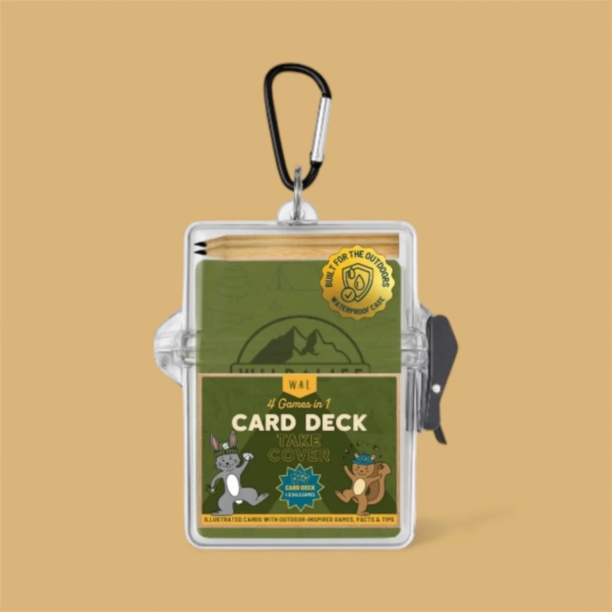 Take Cover Card Deck with 4 Games