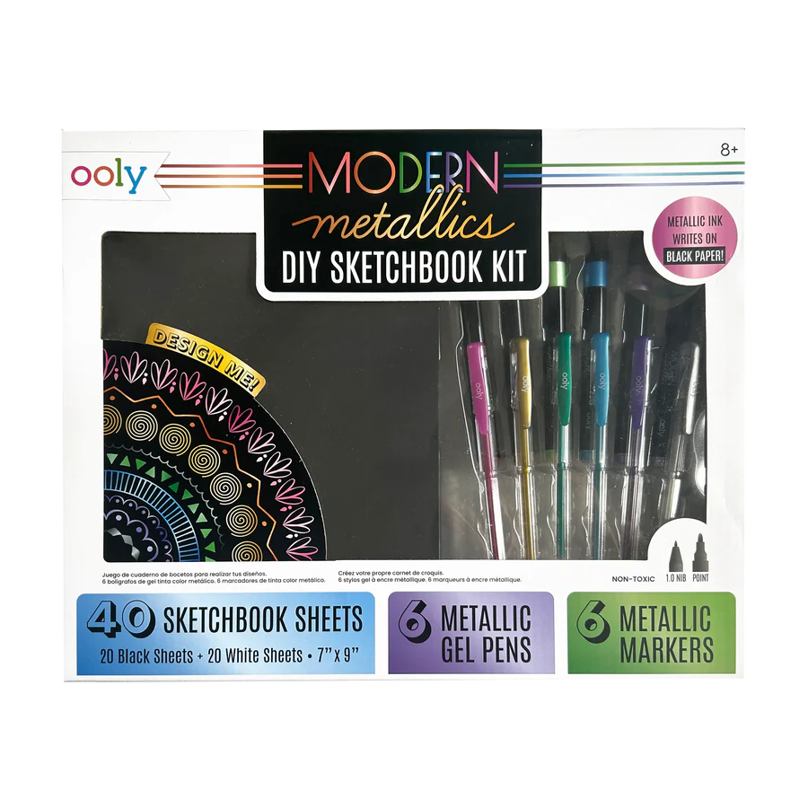Modern Metallics DIY Sketchbook Kit