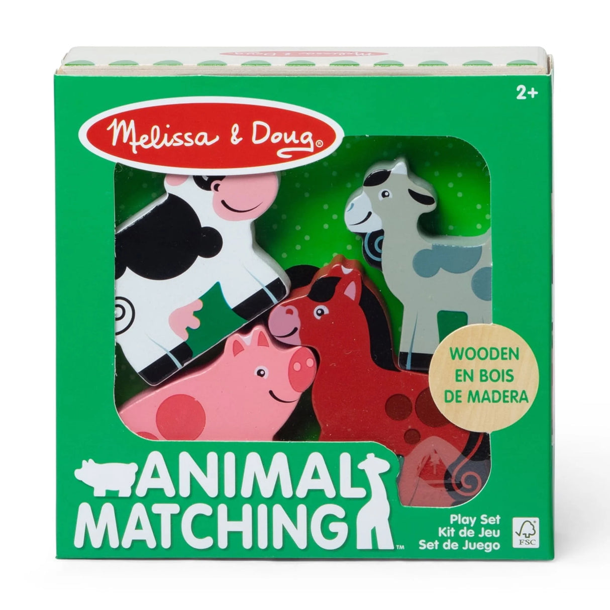Wooden Animal Matching Farm