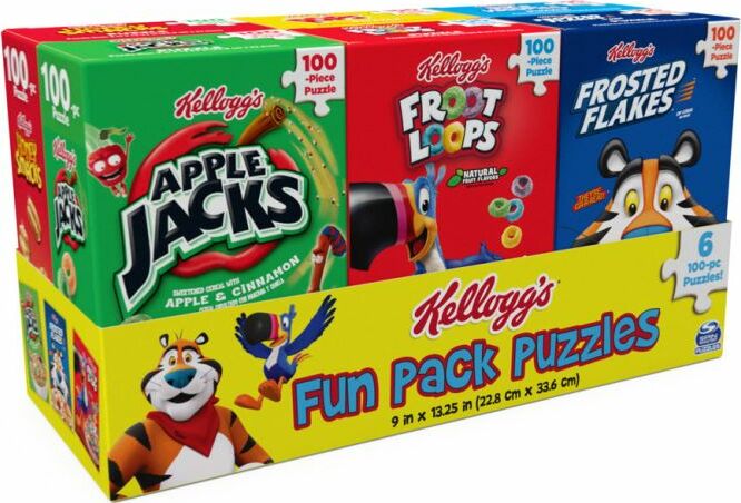 Puzzle: Kellogg's Cereal 100 Piece Multipack - Toy Box Michigan