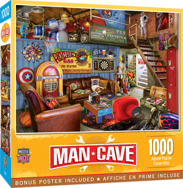 1000 pc Man Cave The Hideout