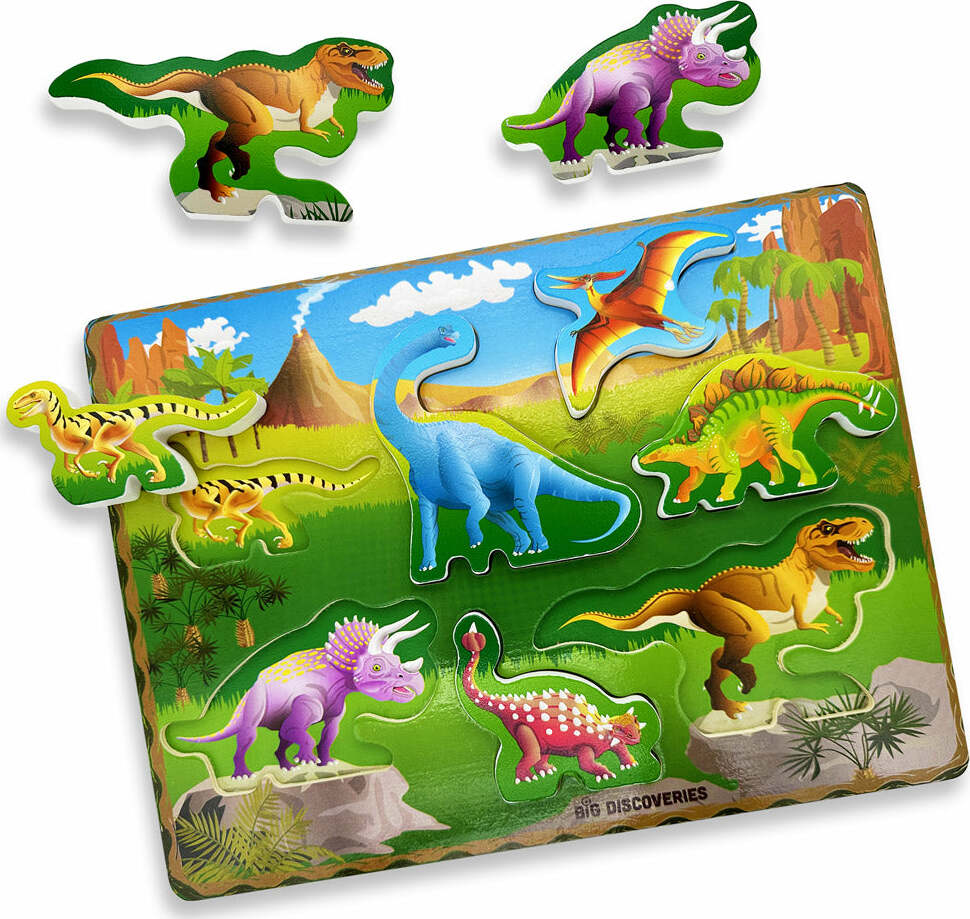Wooden Puzzle - Jurassic Dinos