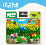 Wooden Puzzle - Jurassic Dinos