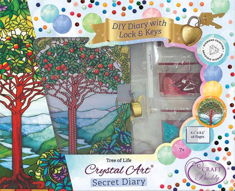 Crystal Art Secret Diary Kit Tree of Life