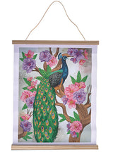 Crystal Art Scroll Kit Peacock Peony
